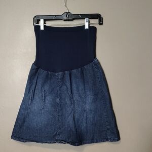 Motherhood Maternity Jean Skirt Size L